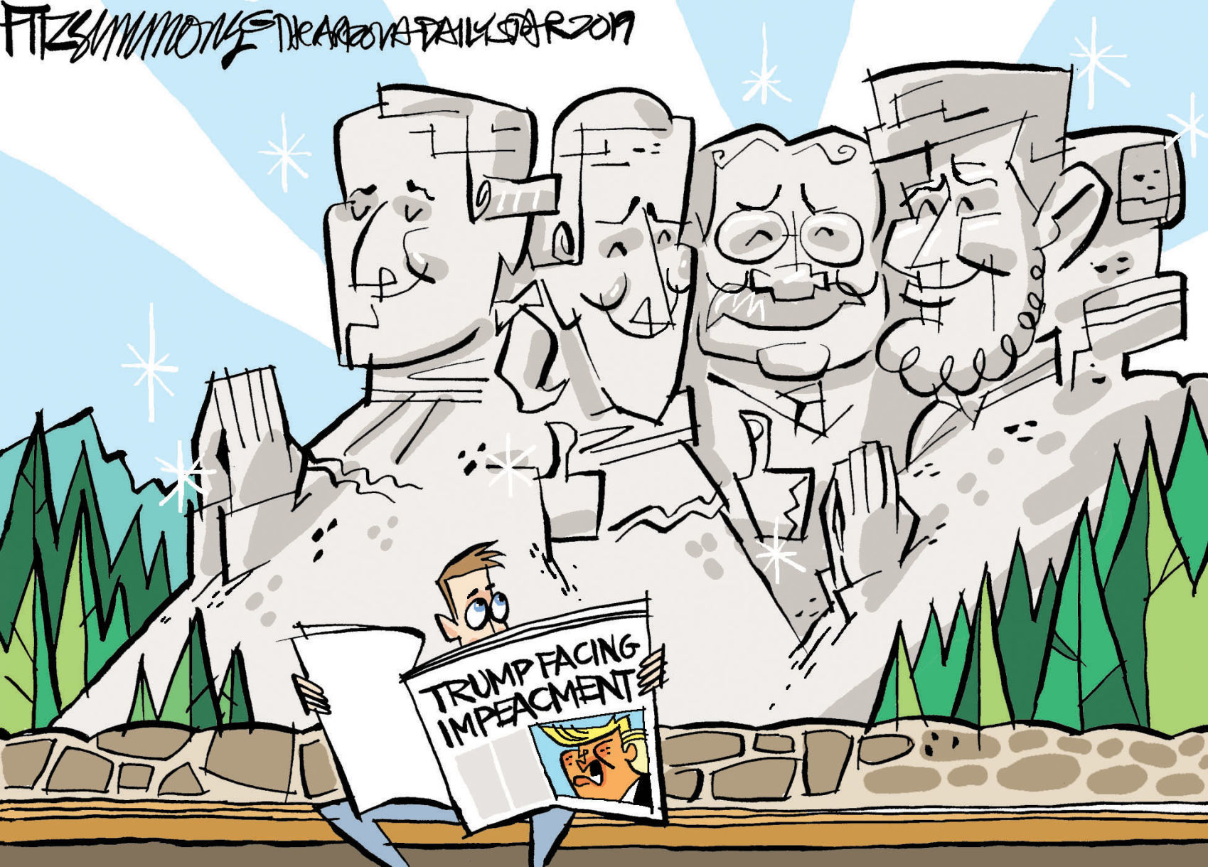 Daily Fitz Cartoon: Rushmore